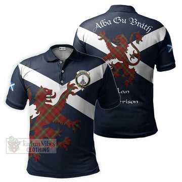 Tartan Vibes Clothing Morrison Tartan Lion Rampant Polo Shirt – Proudly Display Your Heritage with Alba Gu Brath and Clan Name