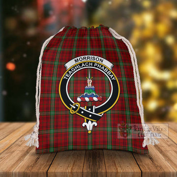 Morrison Tartan Christmas Santa's Bag with Family Crest