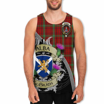Morrison Tartan Family Crest Men's Tank Top Lion Rampant Royal Thistle Shield Celtic Inspired