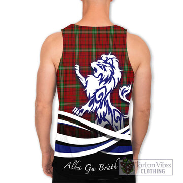 Morrison Tartan Men's Tank Top with Alba Gu Brath Regal Lion Emblem - Tartanvibesclothing Shop