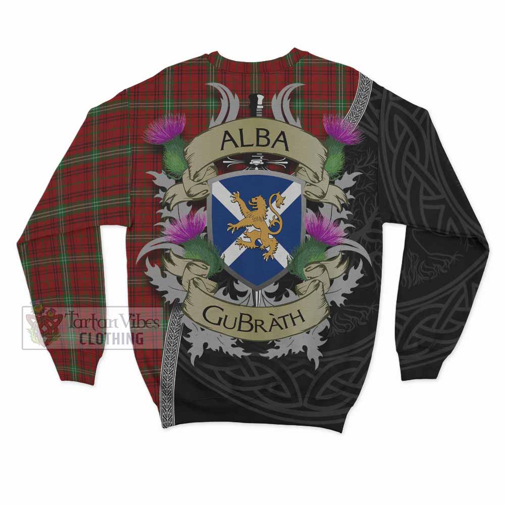 Tartan Vibes Clothing Morrison Tartan Family Crest Sweatshirt Lion Rampant Royal Thistle Shield Celtic Inspired