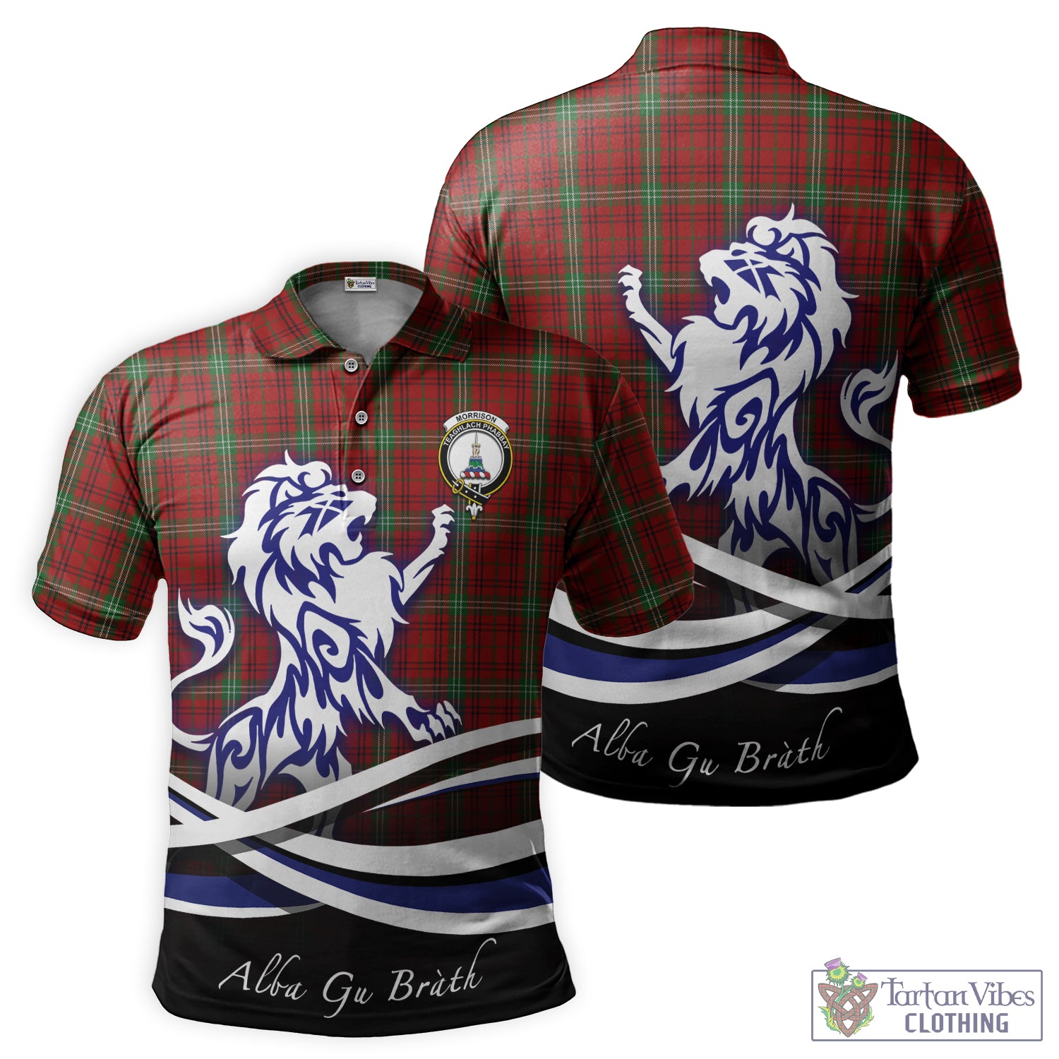 morrison-tartan-polo-shirt-with-alba-gu-brath-regal-lion-emblem