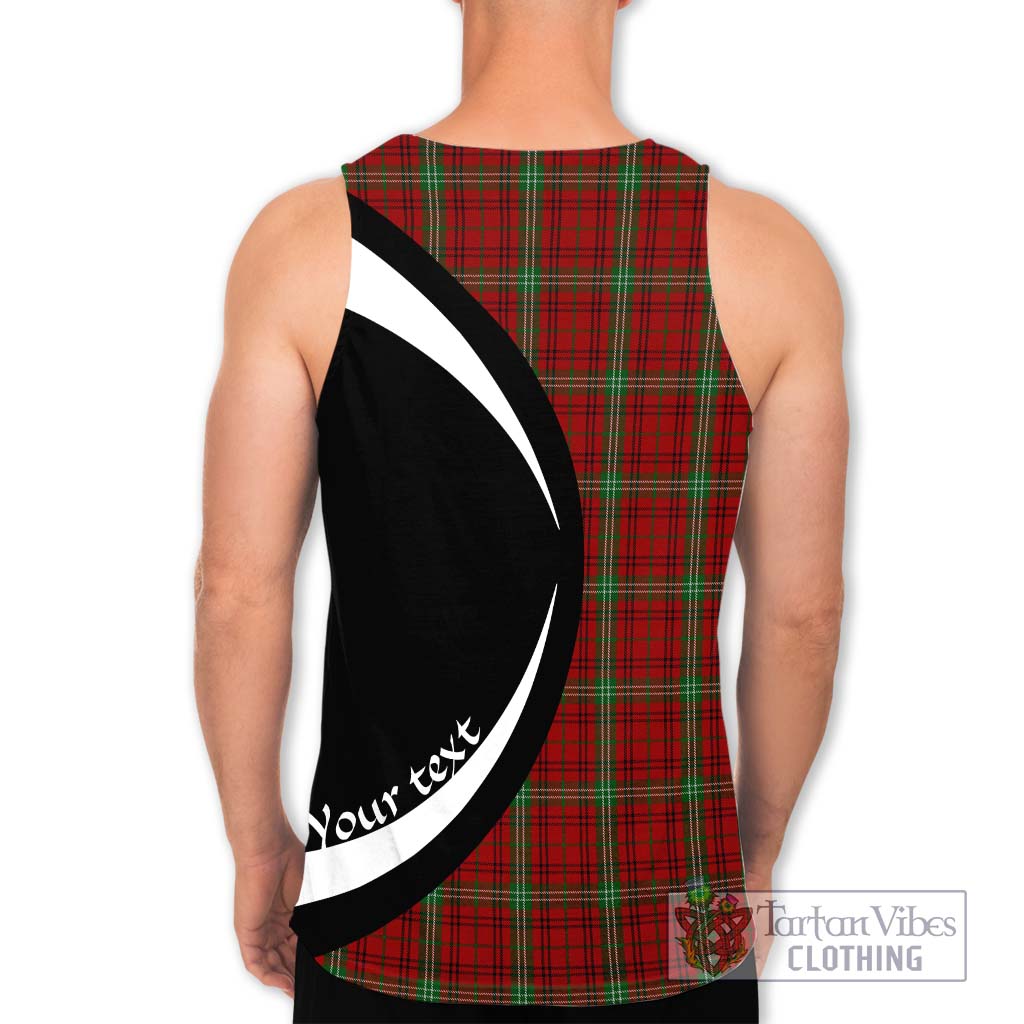 Morrison Tartan Men's Tank Top with Family Crest Circle Style - Tartan Vibes Clothing
