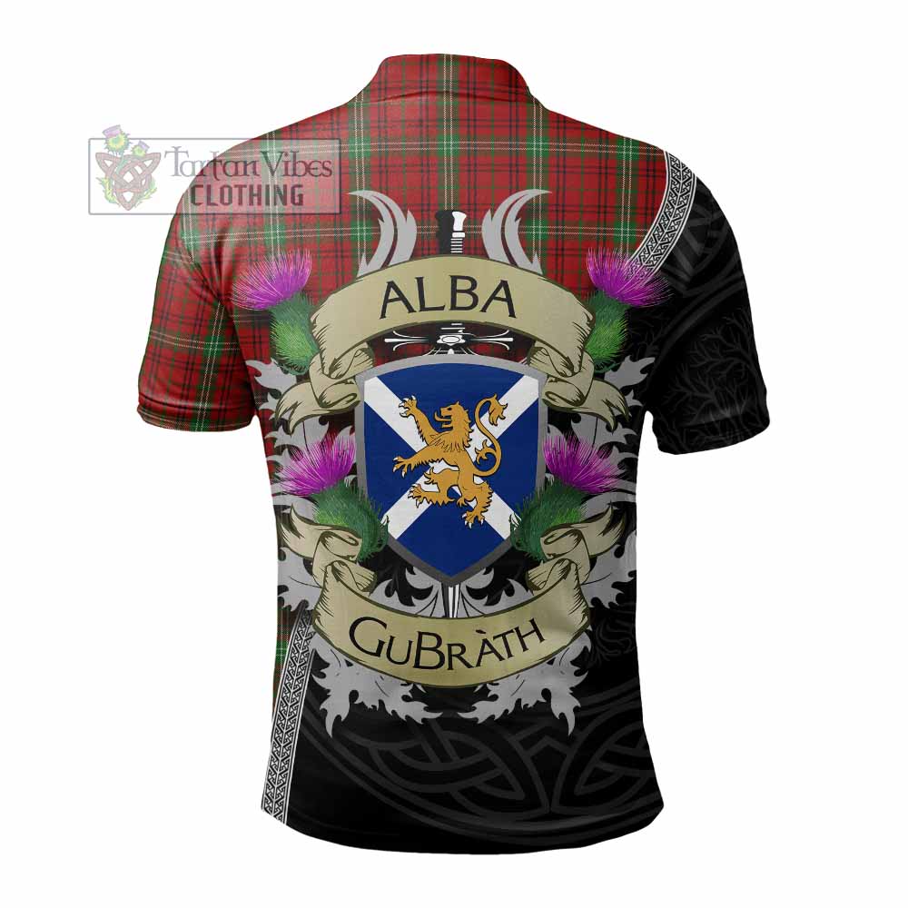 Tartan Vibes Clothing Morrison Tartan Family Crest Polo Shirt Lion Rampant Royal Thistle Shield Celtic Inspired