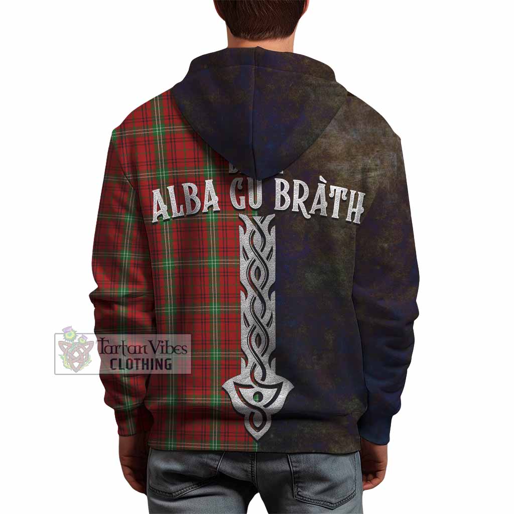 Tartan Vibes Clothing Morrison Tartan Family Crest Hoodie Alba Gu Brath Be Brave Lion Ancient Style