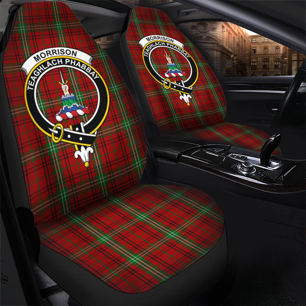 Morrison Tartan Car Seat Cover with Family Crest - Tartanvibesclothing