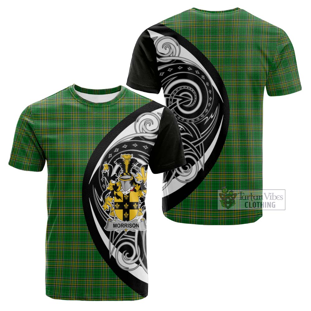 Tartan Vibes Clothing Morrison Irish Clan Cotton T-shirt Celtic Circle Style