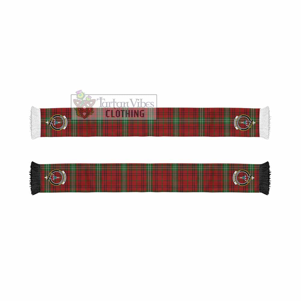 Tartan Vibes Clothing Morrison Tartan Ruffneck Scarf with Family Crest