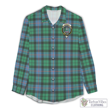 Morrison Ancient Tartan Womens Casual Shirt with Family Crest