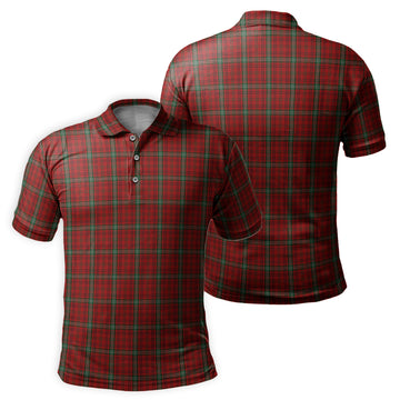 Morrison Red Tartan Mens Polo Shirt