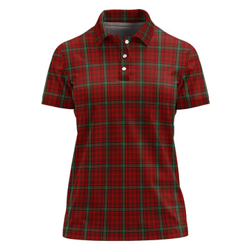 Morrison Red Tartan Polo Shirt For Women
