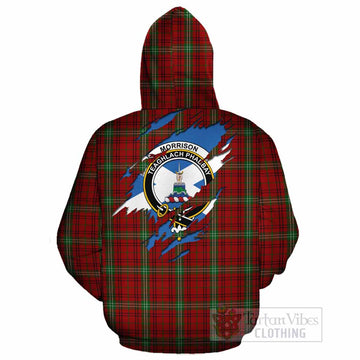 Morrison Clan Crest In Me Tartan Cotton Hoodie Scotland Flag Style
