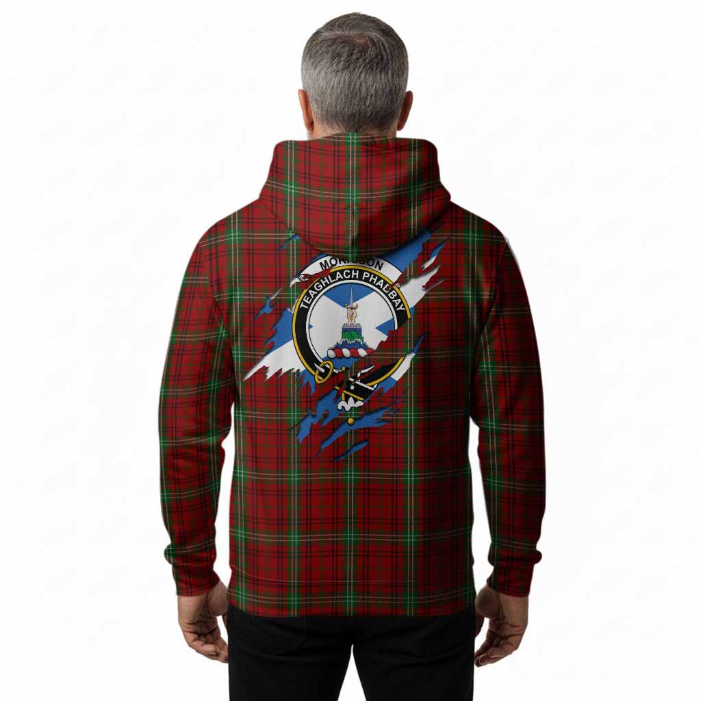 Morrison Clan Crest In Me Tartan Hoodie Scotland Flag Style