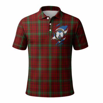 Morrison Clan Crest In Me Tartan Polo Shirt Scotland Flag Style