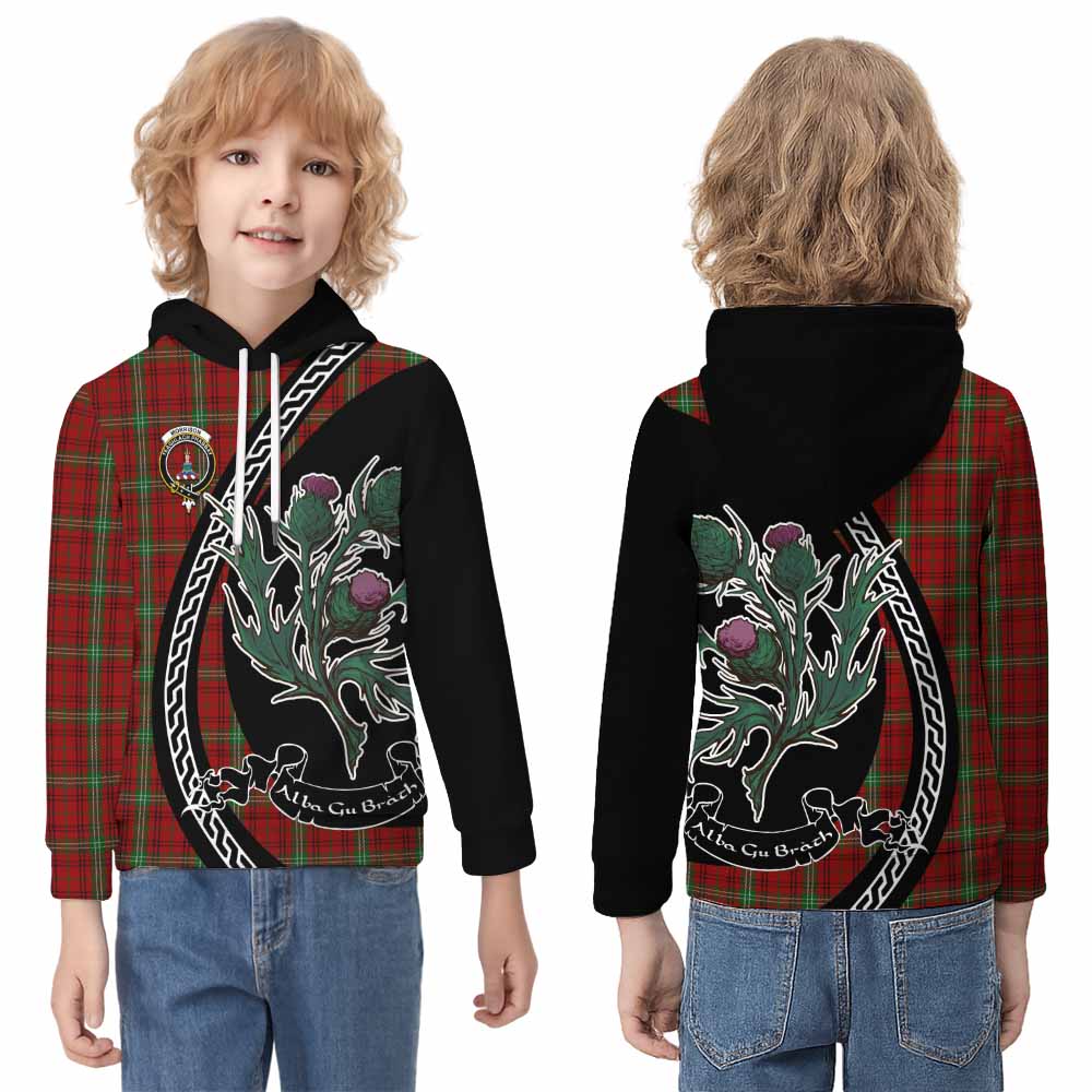 Morrison Family Crest Tartan Kid Hoodie Alba Thistle Inspired - Tartan Vibes Clothing