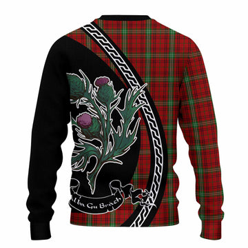 Morrison Family Crest Tartan Knitted Sweater Alba Thistle Inspired