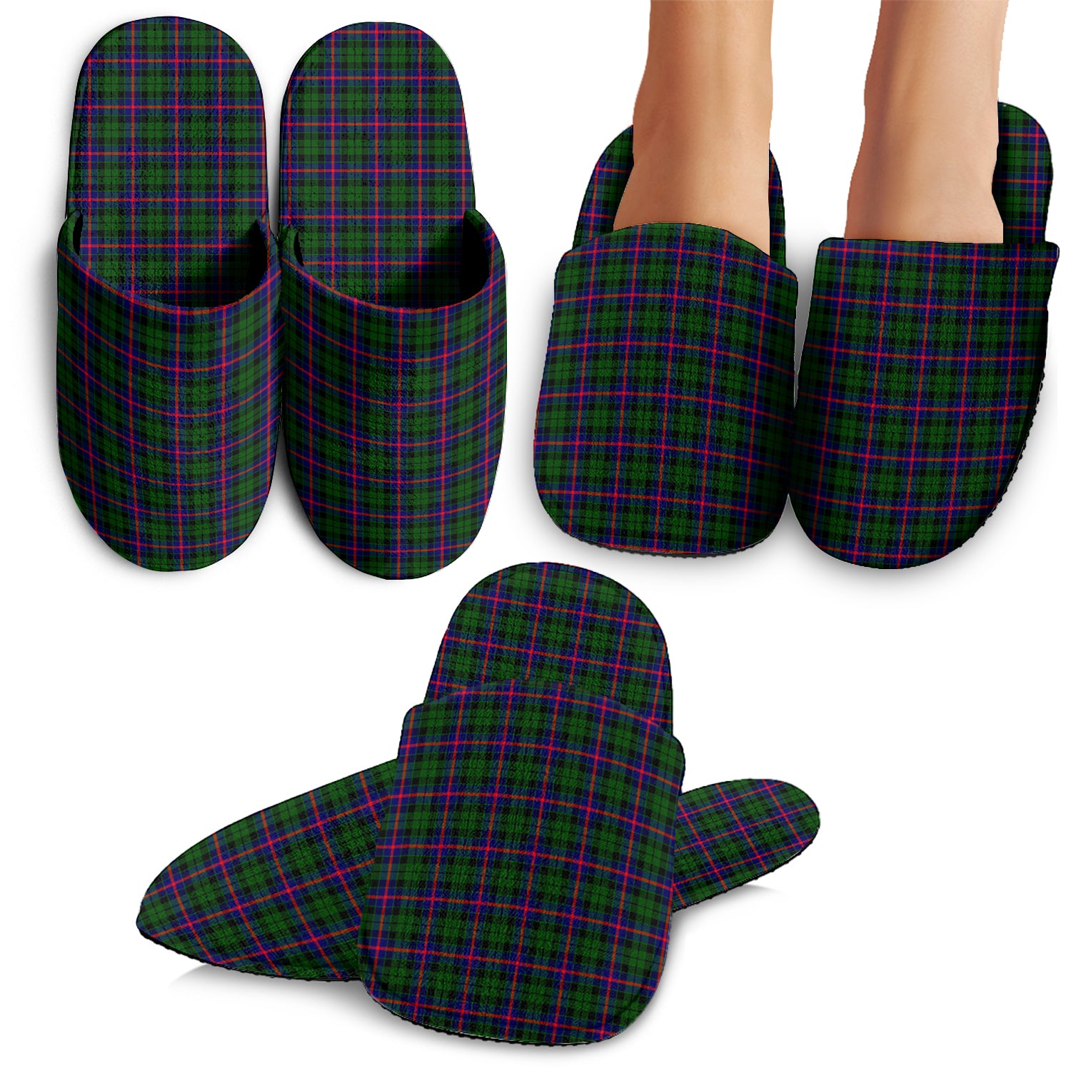Morrison Modern Tartan Home Slippers - Tartanvibesclothing Shop