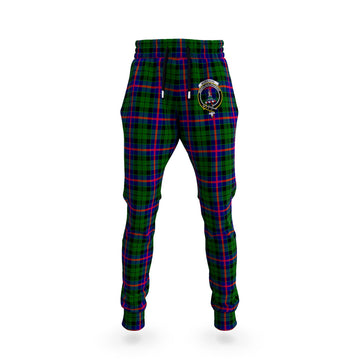 Morrison Modern Tartan Joggers Pants with Family Crest