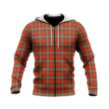 Morrison Red Ancient Tartan Knitted Hoodie