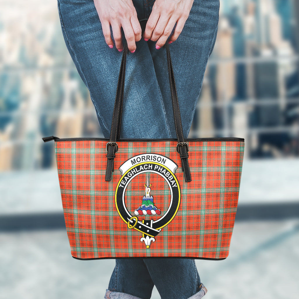 morrison-red-ancient-tartan-leather-tote-bag-with-family-crest