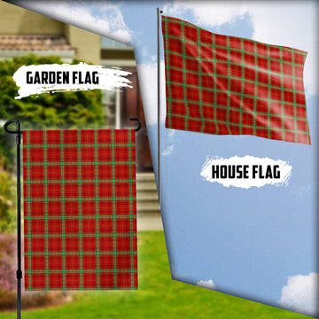 Morrison Red Modern Tartan Flag