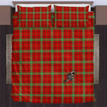 Morrison Red Modern Tartan Bedding Set