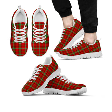 Morrison Red Modern Tartan Sneakers