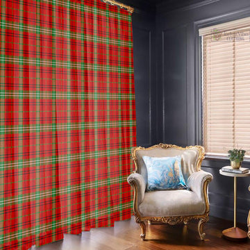 Morrison Red Modern Tartan Window Curtain