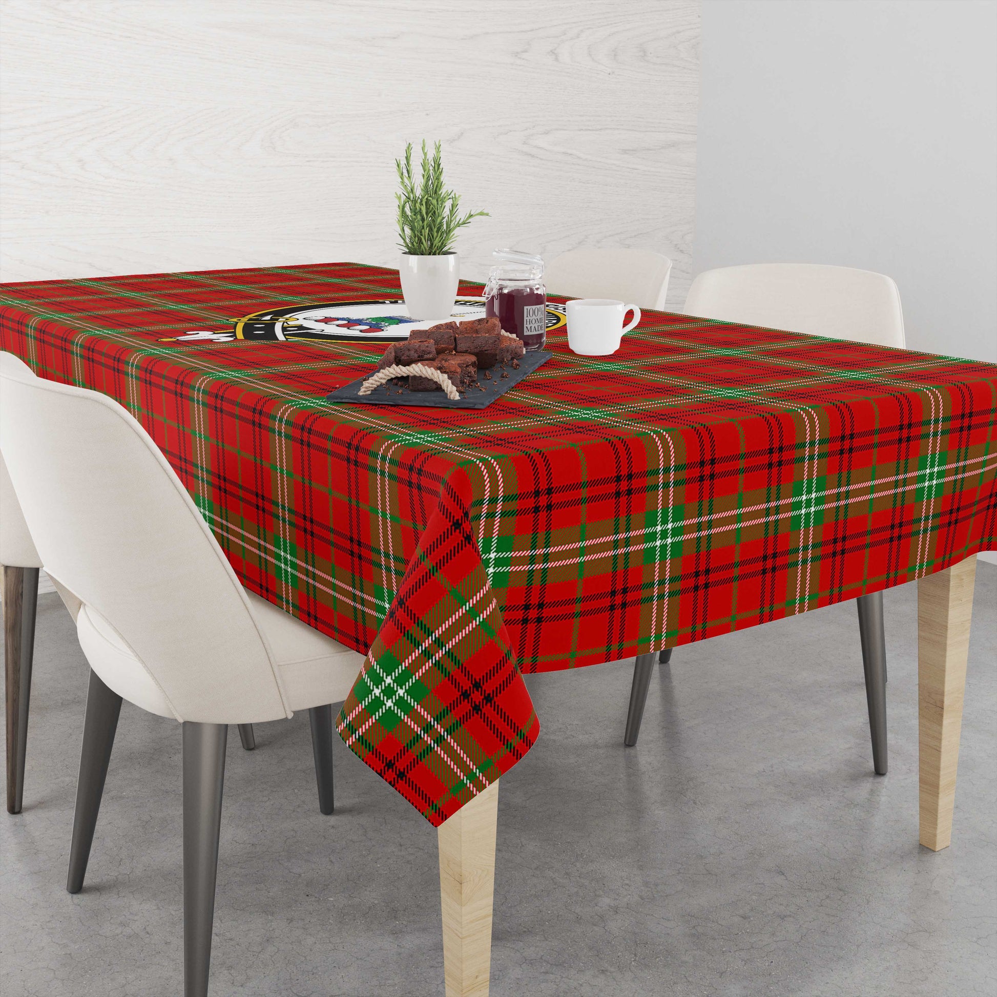 morrison-red-modern-tatan-tablecloth-with-family-crest