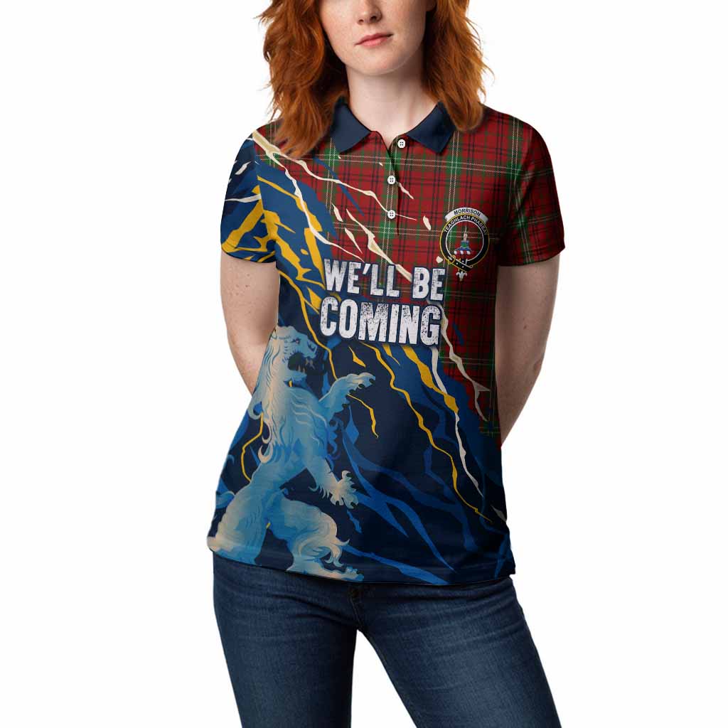 Morrison Scotland Tartan Women Polo Shirt WC2026 Football - We'll Be Coming