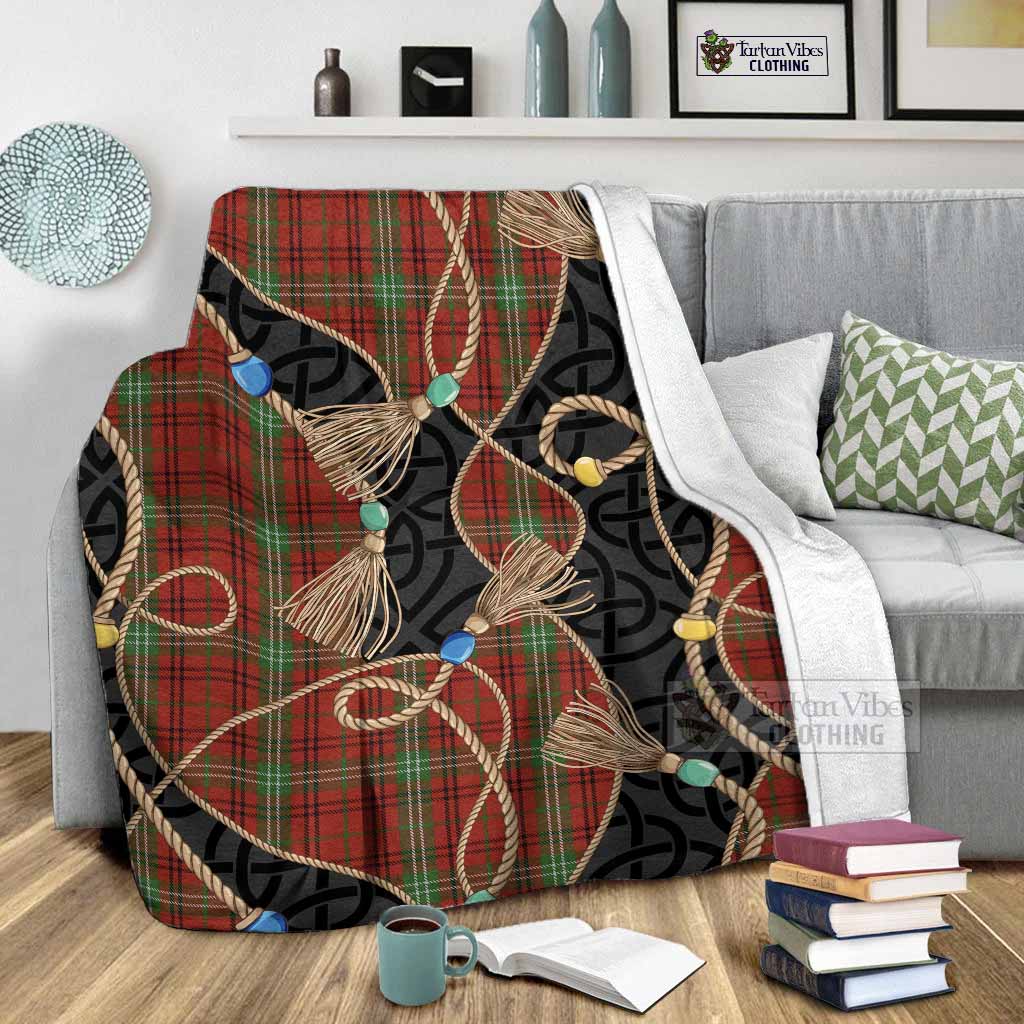 Morrison Scottish Tartan Twisted Ropes Stylized Blanket - Tartan Vibes Clothing