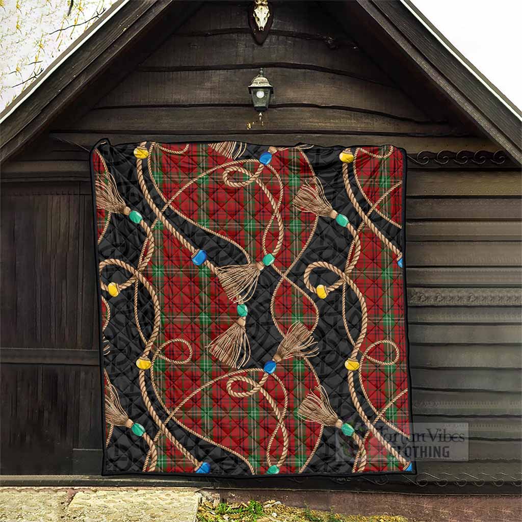 Morrison Scottish Tartan Twisted Ropes Stylized Premium Quilt - Tartan Vibes Clothing