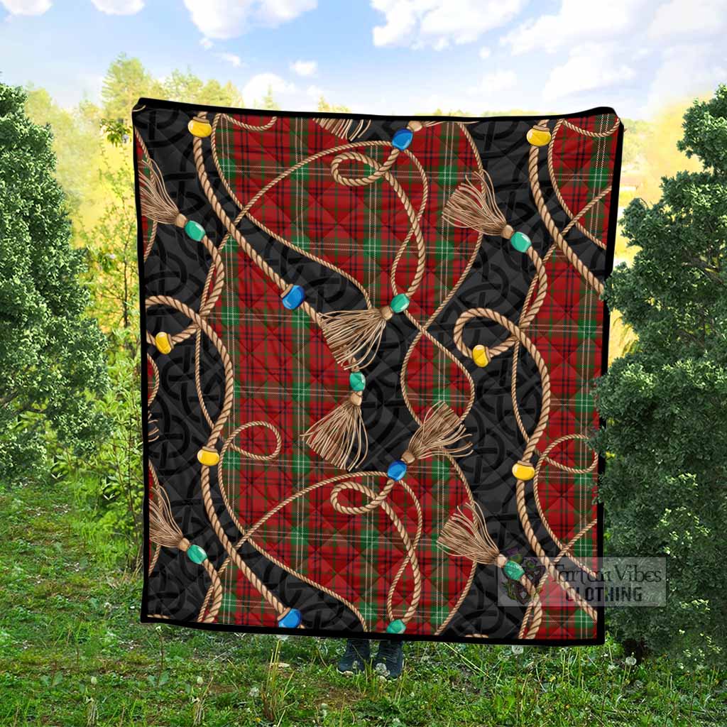 Morrison Scottish Tartan Twisted Ropes Stylized Premium Quilt - Tartan Vibes Clothing