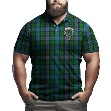 Morrison Society Tartan Men's Polo Shirt with Family Crest