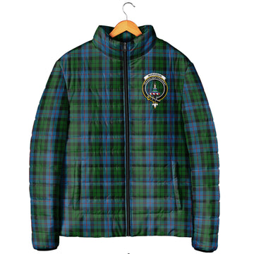 Morrison Society Tartan Padded Jacket with Family Crest