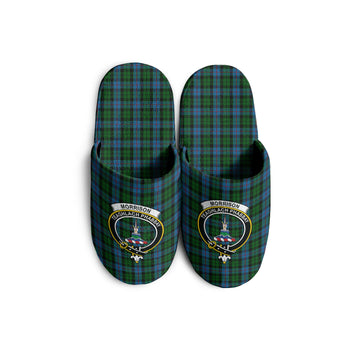 Morrison Society Tartan Home Slippers with Family Crest