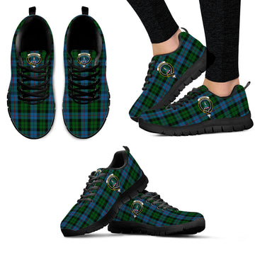 Morrison Society Tartan Sneakers with Family Crest