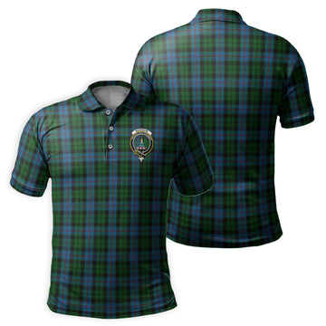 Morrison Society Tartan Men's Polo Shirt with Family Crest