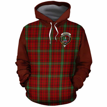 Morrison Tartan Accent Cotton Hoodie with Family Crest