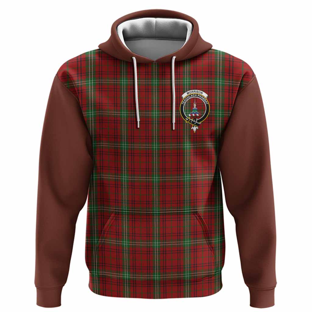 Morrison Tartan Accent Hoodie with Family Crest