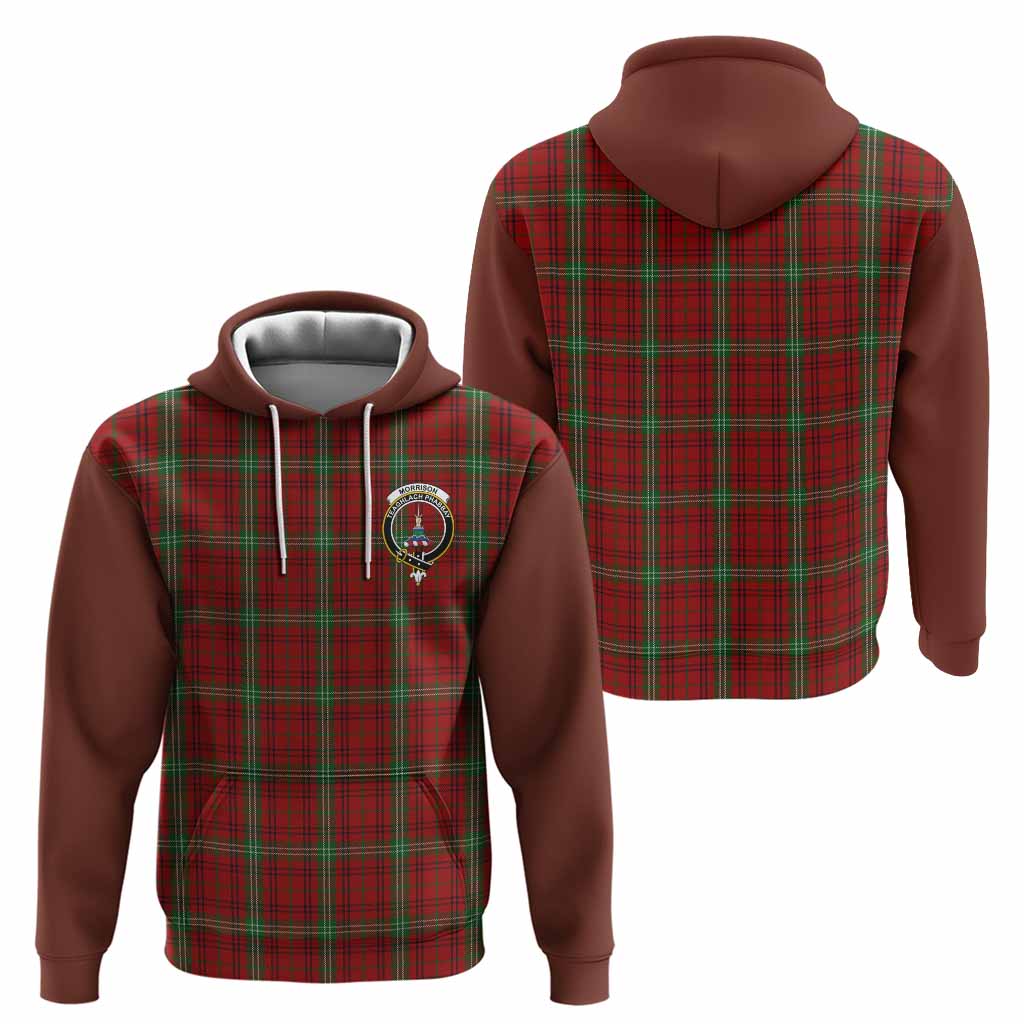 Morrison Tartan Accent Hoodie with Family Crest