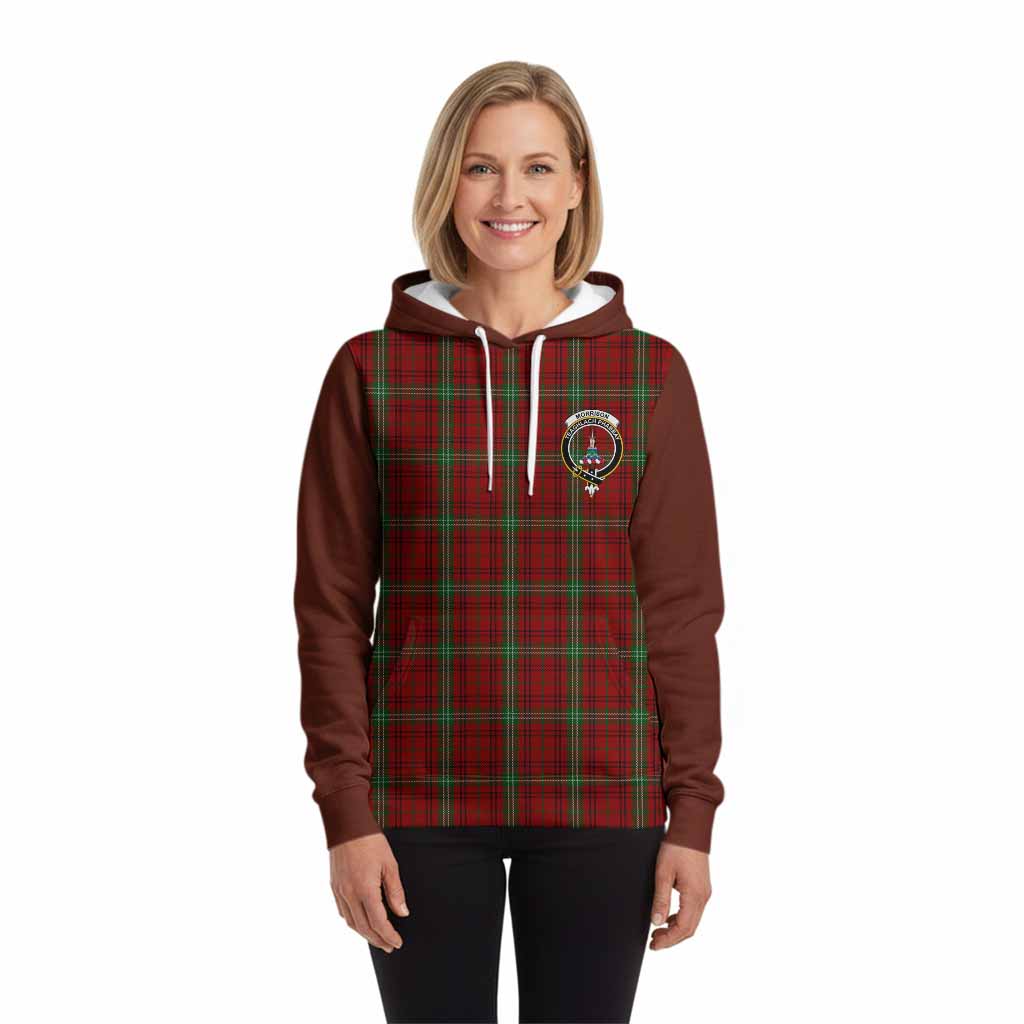 Morrison Tartan Accent Hoodie with Family Crest
