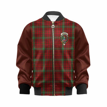 Morrison Tartan Accent Kid Bomber Jacket with Family Crest