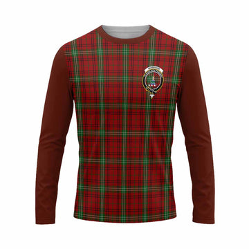 Morrison Tartan Accent Long Sleeve T-Shirt with Family Crest