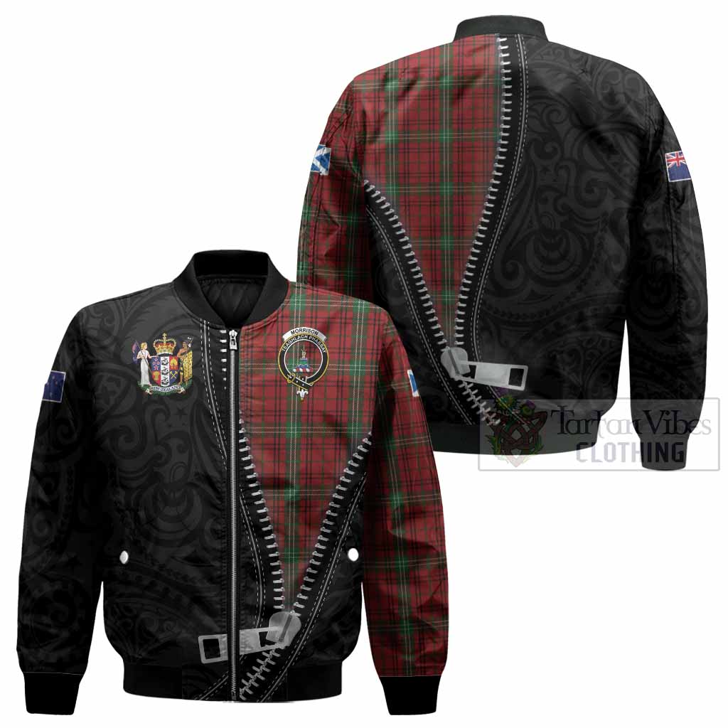 Morrison Tartan Bomber Jacket New Zealand Pattern Unique Zipper Stylized