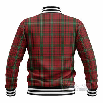 Morrison Tartan Crest Baseball Jacket Ferocious Lion Style
