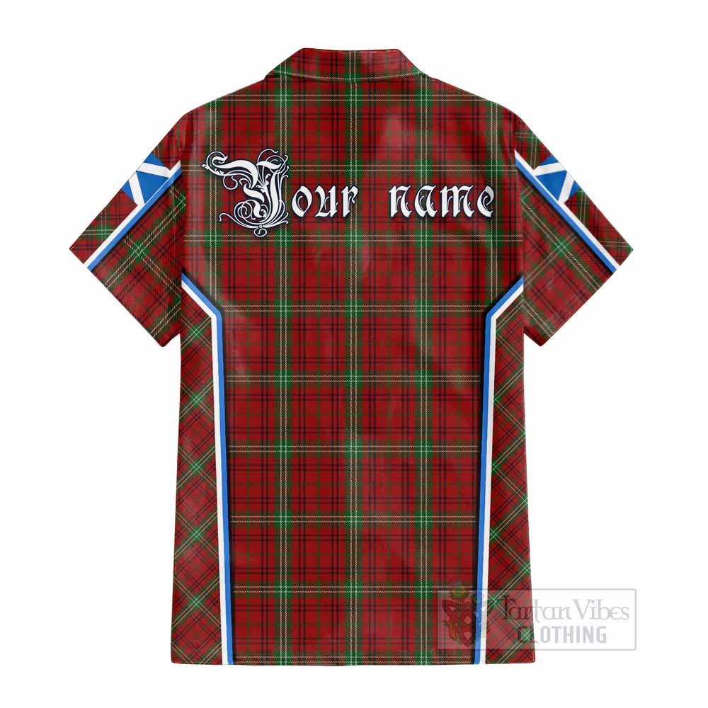Morrison Tartan Crest Cotton Hawaiian Shirt Scotland Coat of Arm Flag Style - Tartan Vibes Clothing