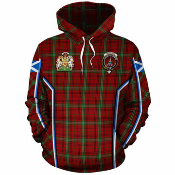 Morrison Tartan Crest Cotton Hoodie Scotland Coat of Arm Flag Style - Tartan Vibes Clothing