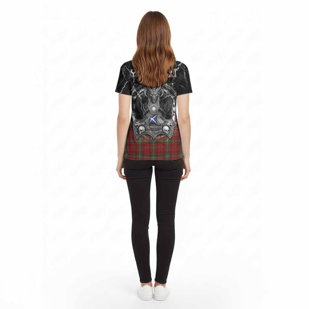 Morrison Tartan Crest Cotton T-shirt Celtic Odin's Raven Legacy