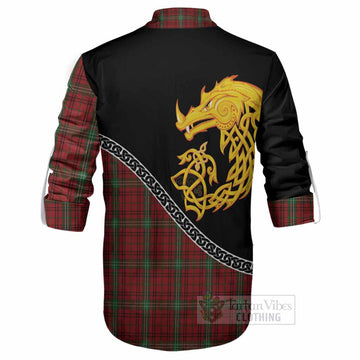Morrison Tartan Crest Ghillie Shirt Legendary Dragon Knot Half Style